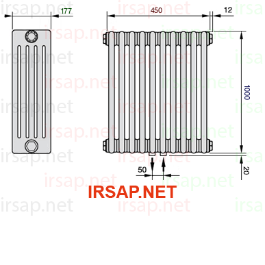 Радиатор IRSAP Tesi 51000/10 T50 CL 01